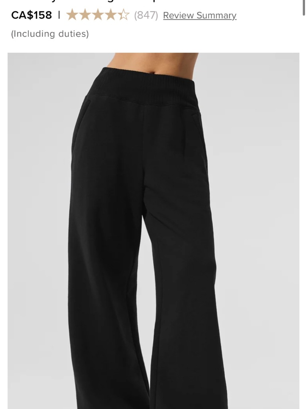 Alo- serenity wide leg pant